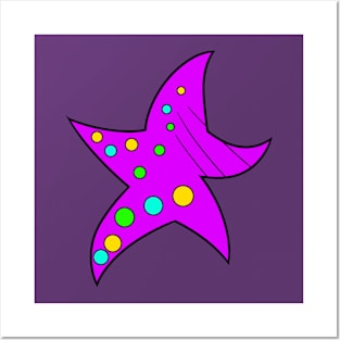 Funky Starfish Posters and Art